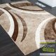 Mintás szőnyeg - modern barna-bézs mintával - 60x100 - AZONNAL RAKTÁRRÓL