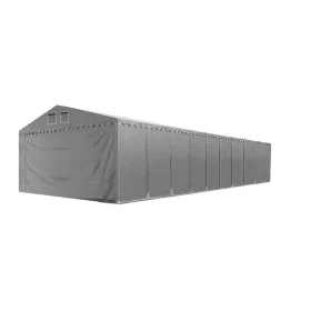   TP Professional 5x20m 2,6m oldalmagas raktársátor PVC 800 ponyvával, szürke