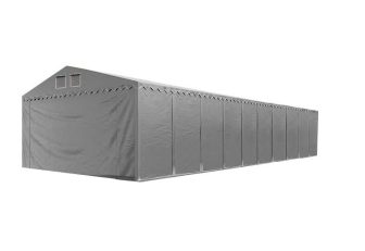 TP Raktársátor 5x20m professional 2,6m oldalmagassággal, szürke 550g/m2