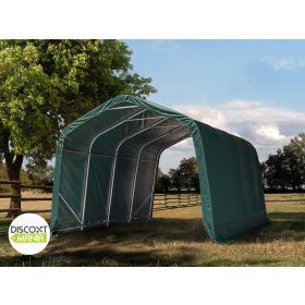   TP Basic 3,3x9,6m takarmánytároló sátor PVC 800N ponyvával, zöld