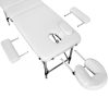 discontmania white 3-zone aluminium massage bed with carry bag - 3108S
