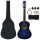 VID 8 darabos kék klasszikus gitár kezdőkészlet 1/2 34"