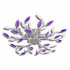 VID Átlátszó kristály mennyezeti lámpa Akril, lila színben