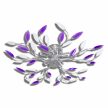   VID Átlátszó kristály mennyezeti lámpa Akril, lila színben