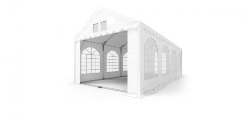 TP 3x12m 2,6m oldalmagas extra erősített rendezvénysátor, PVC 1400 - tűzálló - fehér