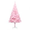 VID rózsaszín PVC műkarácsonyfa LED-fényekkel és gömbszettel 240 cm