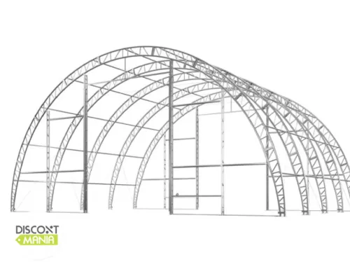 TP HIGHLANDER 15,25x12m erősített ipari sátorcsarnok / mezőgazdasági sátor nehezen éghető PRIMEtex 2300 ponyvával