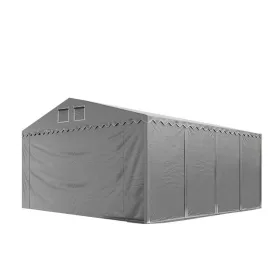   TP Professional 5x8m 2,6m oldalmagas raktársátor PVC 800 ponyvával, szürke