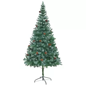  műfenyő fenyőtobozokkal 210 cm