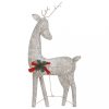 VID arany meleg fehér hálós karácsonyi rénszarvascsalád 270x7x90 cm