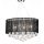 Csillár 85 kristállyal Fekete