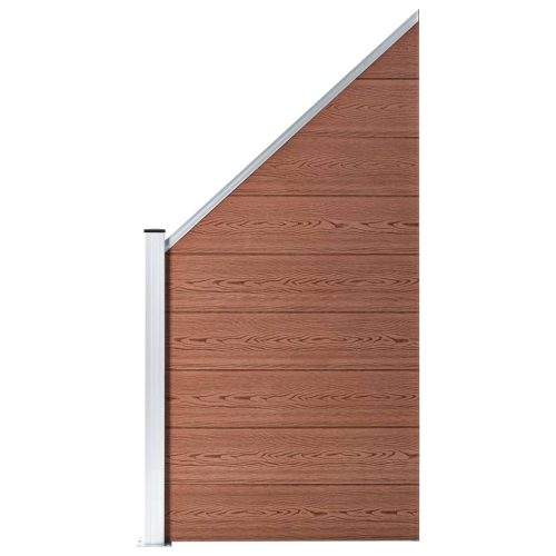 VID barna WPC kerítéspanel 95 x (105-180) cm