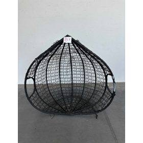 Dm kétszemélyes fekete függőfotel