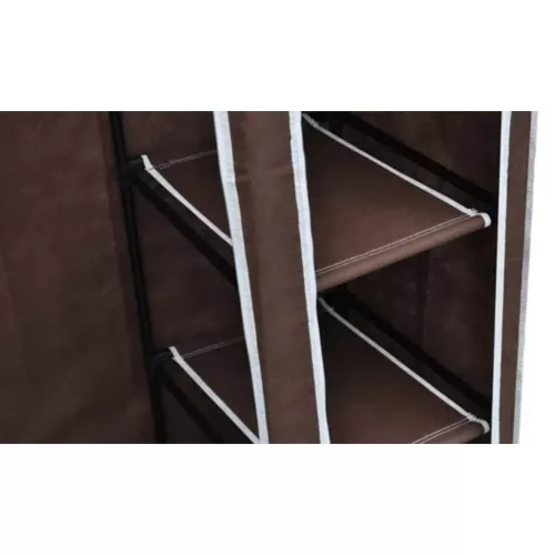  barna szövet ruhásszekrény 