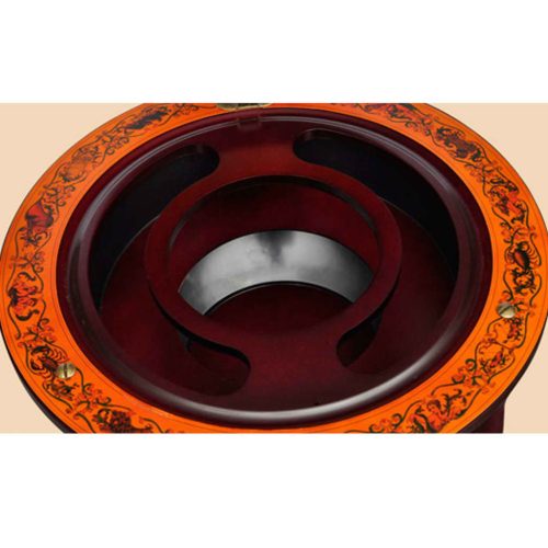  földgömb alakú eukaliptuszfa bárszekrény/bortartó állvány 