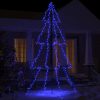 VID 360 LED-es beltéri/kültéri kúp alakú karácsonyfa 143 x 250 cm - kék