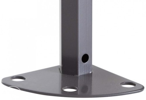 TP 3x6m összecsukható 800N acél pavilon, oldalfal nélkül, tűzálló - fekete