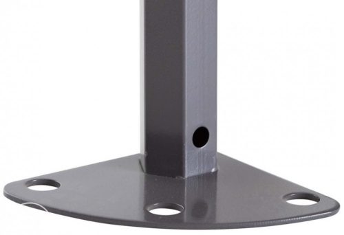 TP 4x4m összecsukható 800N acél pavilon, 4 db oldalfallal, tűzálló - fehér