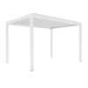 3x4m motoros Bioklimatikus exkluzív kerti pergola / pavilon viharálló-FEHÉR