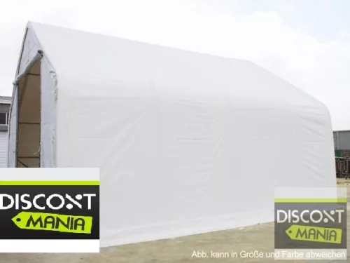 TP Everest 5x10m 3m oldalmagas raktársátor nehezen éghető PRIMEtex 2300 ponyvával, tetőablakkal, szürke