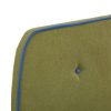 VID zöld szövetkárpitozású ágykeret 90x200 cm