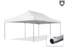  Professional összecsukható sátor PROFESSIONAL 620g/m2 tűzálló ponyvával, alumínium szerkezettel, oldalfalak nélkül, 4x8 fehér