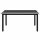 VID Alumínium és üveg kerti étkezőasztal fekete színben [150 x 90 x 74 cm]