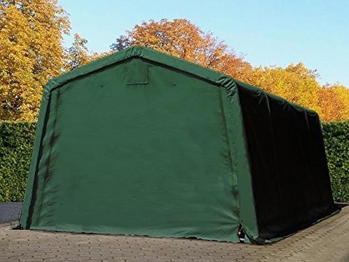 TP 3,3x6,2m ponyvagarázs, PVC 500N ponyva - zöld