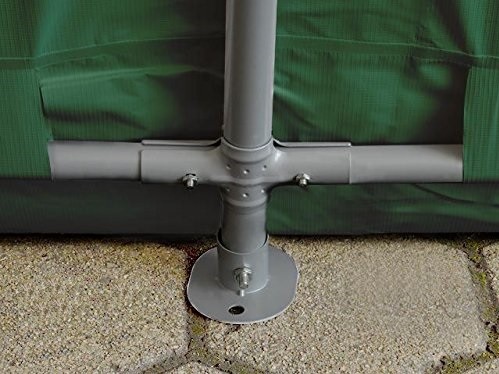 TP 3,3x6,2m ponyvagarázs, PVC 500N ponyva - zöld