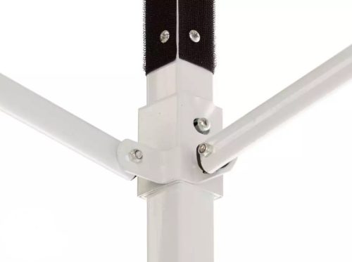 TP 3x4,5m összecsukható acél pavilon, 4 db oldalfallal - fehér