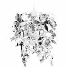 VID Mennyezeti lámpa Levél-Virág lapokkal ezüst színben