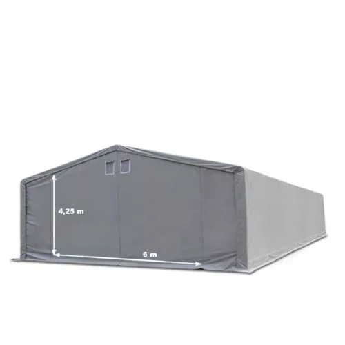 TP Raktársátor 8x12m professional 4m oldalmagassággal, 2300 PRIMEtex-ponyva