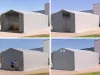 TP Raktársátor 8x12m professional 4m oldalmagassággal, 2300 PRIMEtex-ponyva