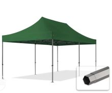   Professional összecsukható sátrak PREMIUM 350g/m2 ponyvával, acélszerkezettel, oldalfal nélkül - 3x6m zöld