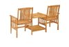 VID tömör akácfa kerti székek asztalkával 159 x 61 x 92 cm