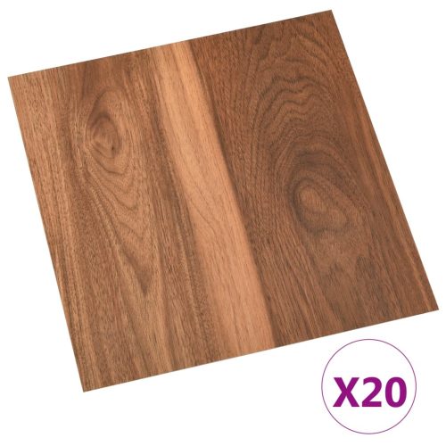 VID 20 db barna öntapadó PVC padlólap 1,86 m²