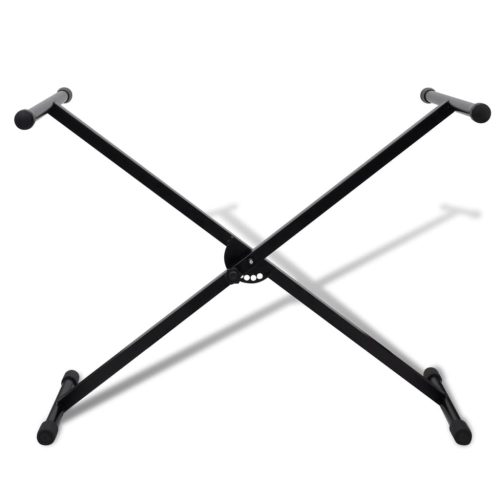 Állítható billentyűzet állvány merevített X keret