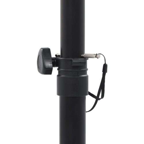  2 darab fekete acél stúdió monitorhangfal állvány