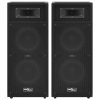  2 db professzionális fekete passzív hifi színpadi hangfal 1000W