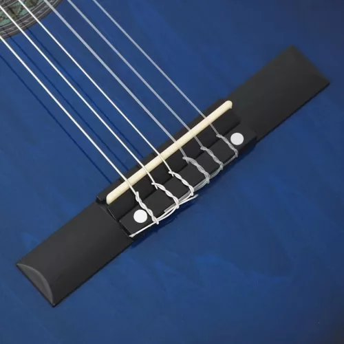  kék 6 húros klasszikus western cutaway gitár ekvalizerrel   