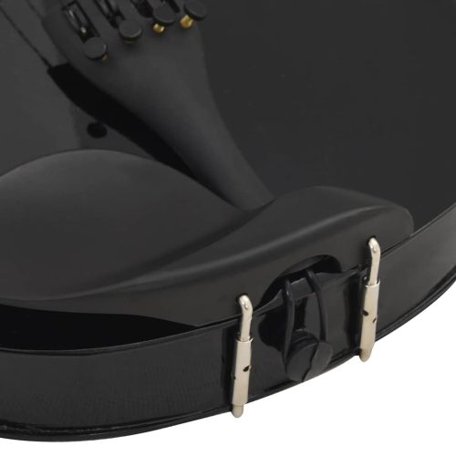  fekete teljes hegedűszett vonóval és álltartóval 4/4