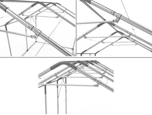 Skladišni šator 3x6m sa bočnom visinom 3m professional 550g/m2