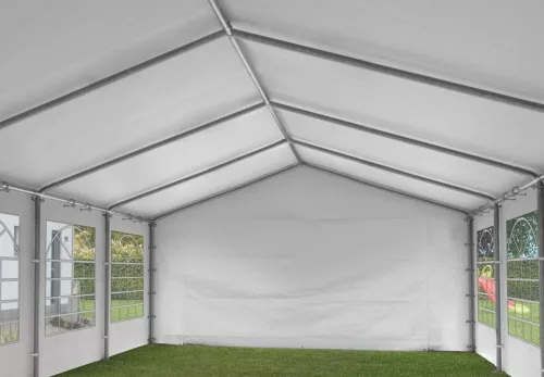 TP 5x8m standard rendezvénysátor, PE 450 - szürke-fehér