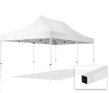   Professional összecsukható sátrak ECO 300g/m2 ponyvával, acélszerkezettel, oldalfal nélkül - 3x6m fehér