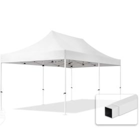   TP 3x6m összecsukható acél pavilon, oldalfal nélkül - fehér