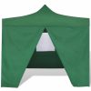 VID Összecsukható sátor oldalfalakkal 3X3M zöld színben