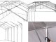 Vario raktársátor 8x24m - 4m oldalmagassággal, tetőablakkal-bejárat típusa: eltolható