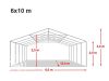 Party šator 6x10m-PROFESSIONAL DELUXE  550g/m2-posebno jaka čelična konstukcija