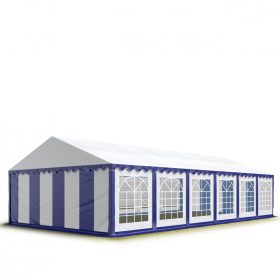 TP 6x12m standard rendezvénysátor, PVC 700 - fehér-kék