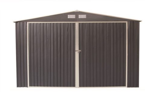 LOBO GLORIOSO 19,61M2 STABILNA METALNA VRTNA KUĆICA/GARAŽA SA DVA ULAZA, ULAZ XXL VELIČINE